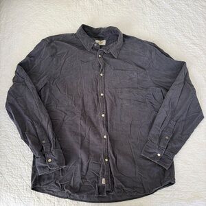 Marine Layer Charcoal Corduroy board shirt